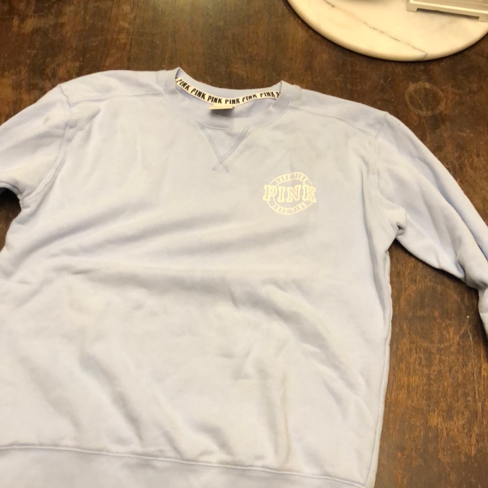 Pink crewneck sweatshirt